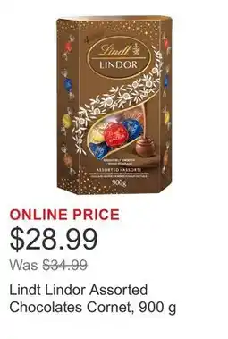 Costco Lindt Lindor Assorted Chocolates Cornet offer