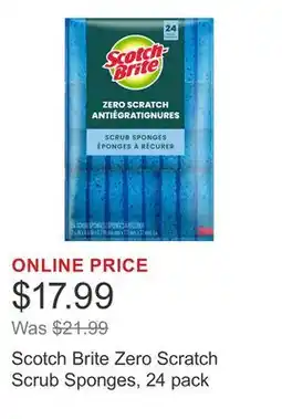 Costco Scotch Brite Zero Scratch Scrub Sponges offer