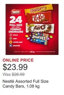 Costco Nestlé Assorted Full Size Candy Bars offer