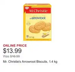 Costco Mr. Christie's Arrowroot Biscuits offer