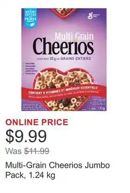 Costco Multi-Grain Cheerios Jumbo Pack offer