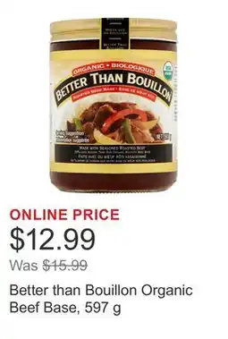 Costco Better than Bouillon Organic Beef Base offer