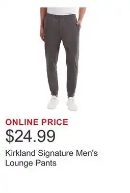 Costco Kirkland Signature Men's Lounge Pants offer