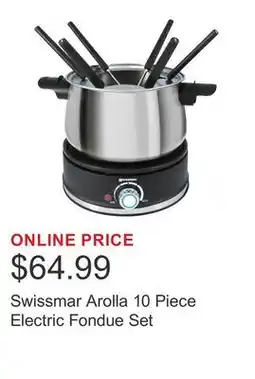 Costco Swissmar Arolla 10 Piece Electric Fondue Set offer