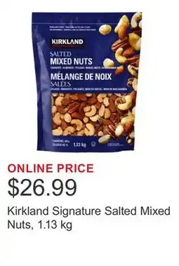 Costco Kirkland Signature Salted Mixed Nuts offer