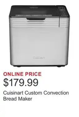 Costco Cuisinart Custom Convection Bread Maker offer