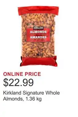 Costco Kirkland Signature Whole Almonds offer