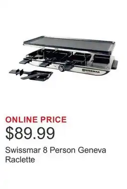 Costco Swissmar 8 Person Geneva Raclette offer