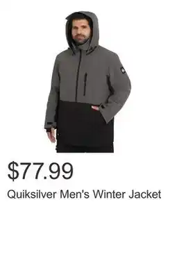 Costco Quiksilver Men's Winter Jacket offer