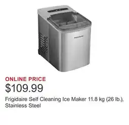 Costco Frigidaire Self Cleaning Ice Maker 11.8 kg (26 lb.), Stainless Steel offer