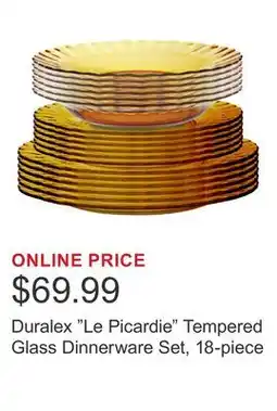Costco Duralex Le Picardie Tempered Glass Dinnerware Set, 18-piece offer