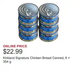 Costco Kirkland Signature Chicken Breast Canned, 6 × offer