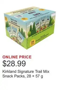 Costco Kirkland Signature Trail Mix Snack Packs, 28 × offer