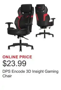 Costco DPS Encode 3D Insight Gaming Chair offer