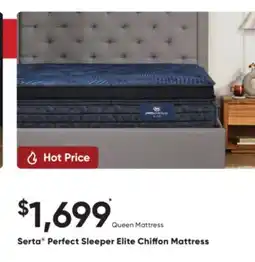 Sleep Country Serta Perfect Sleeper Elite Chiffon Mattress offer