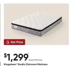 Sleep Country Kingsdown Studio Clairmont Mattress offer