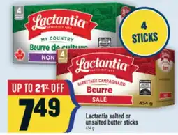 Marché Adonis Lactantia salted or unsalted butter sticks offer