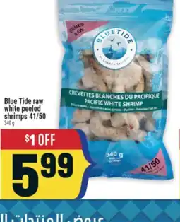 Marché Adonis Blue Tide raw white peeled shrimps 41/50 offer
