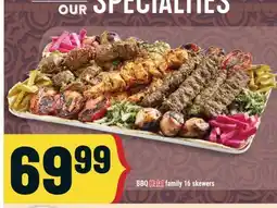 Marché Adonis BBQ Halal family 16 skewers offer