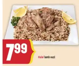 Marché Adonis Halal lamb ouzi offer