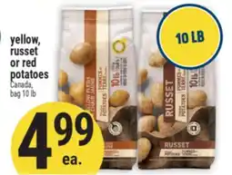 Marché Adonis Yellow, russet or red potatoes offer
