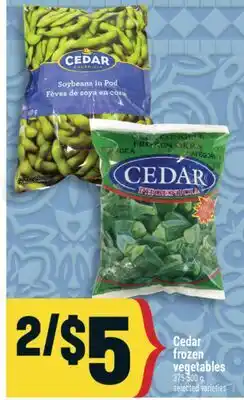 Marché Adonis Cedar frozen vegetables offer
