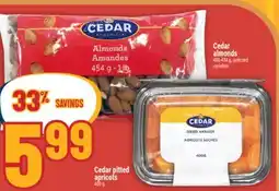 Marché Adonis Cedar almonds offer