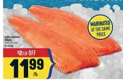 Marché Adonis Coho salmon fillets offer