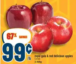 Marché Adonis Royal gala & red delicious apples offer