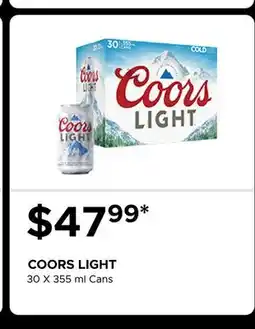 The Beer Store COORS LIGHT offer