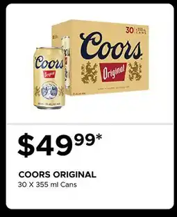 The Beer Store COORS ORIGINAL offer