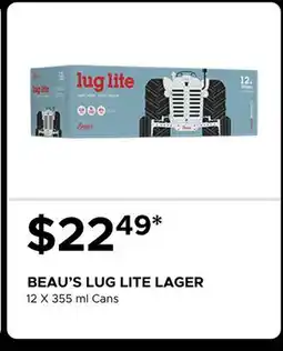 The Beer Store BEAU'S LUG LITE LAGER offer
