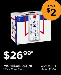The Beer Store MICHELOB ULTRA offer