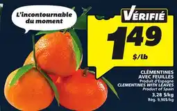 IGA CLEMENTINES WITH LEAVES offer