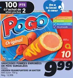 IGA POGO FROZEN FRANKFURTERS IN BATTER offer