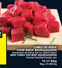 IGA BEEF CUBES FOR BEEF BOURGUIGNON offer