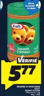IGA KRAFT PEANUT BUTTER offer
