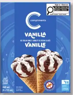 IGA COMPLIMENTS ICE CREAM CONES offer