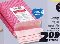 IGA LAFLEUR OR OLYMEL COOKED HAM offer