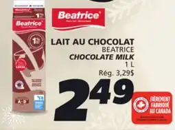 IGA BEATRICE CHOCOLATE MILK offer