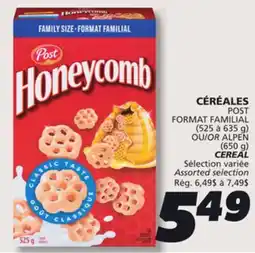 IGA POST FORMAT FAMILIAL CEREAL offer