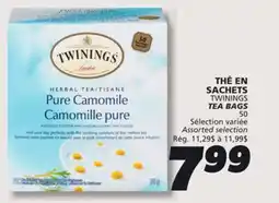 IGA TWININGS TEA BAGS offer