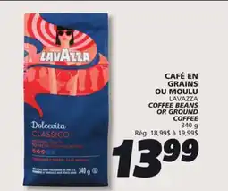 IGA LAVAZZA COFFEE BEANS OR GROUND COFFEE offer