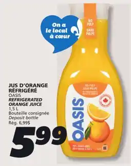 IGA OASIS REFRIGERATED ORANGE JUICE offer