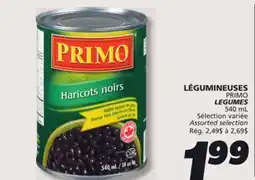 IGA PRIMO LEGUMES offer