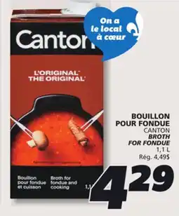IGA CANTON BROTH FOR FONDUE offer