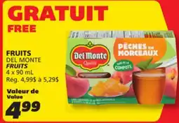 IGA DEL MONTE FRUITS offer