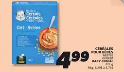 IGA GERBER BABY CEREAL offer