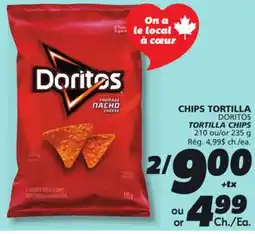 IGA DORITOS TORTILLA CHIPS offer