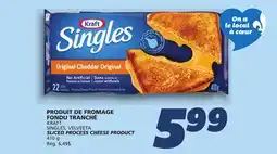 IGA KRAFT SINGLES, VELVEETA SLICED PROCESS CHEESE PRODUCT offer